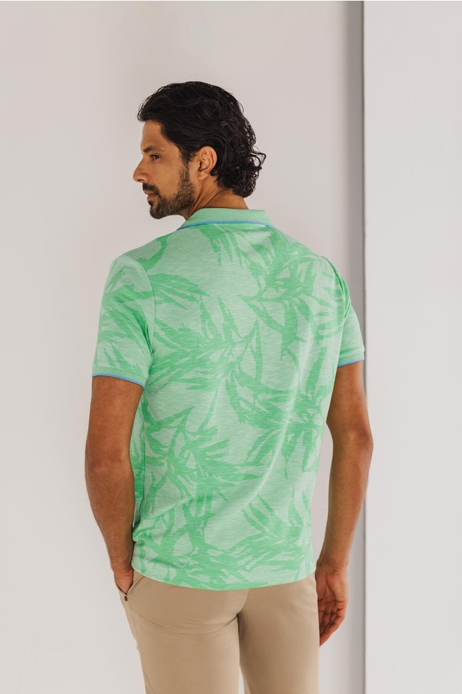 PIQUE POLO MET ALLOVER PRINT 464 15903 3111